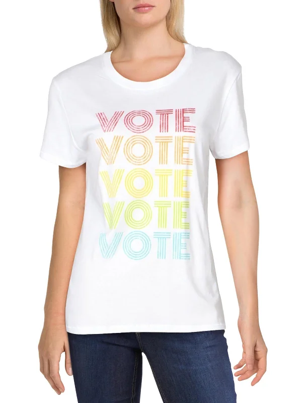 Vote Womens Graphic Short Sleeve T-Shirt