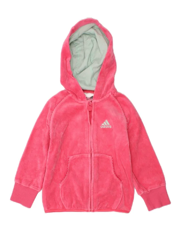 Men's Coats with Water-Repellent FabricADIDAS Baby Girls Hooded Fleece Jacket 18-24 Months Pink Cotton