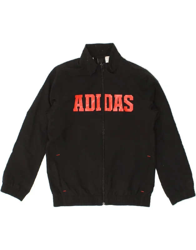 Men's Coats for SkiingADIDAS Boys Graphic Tracksuit Top Jacket 9-10 Years Black