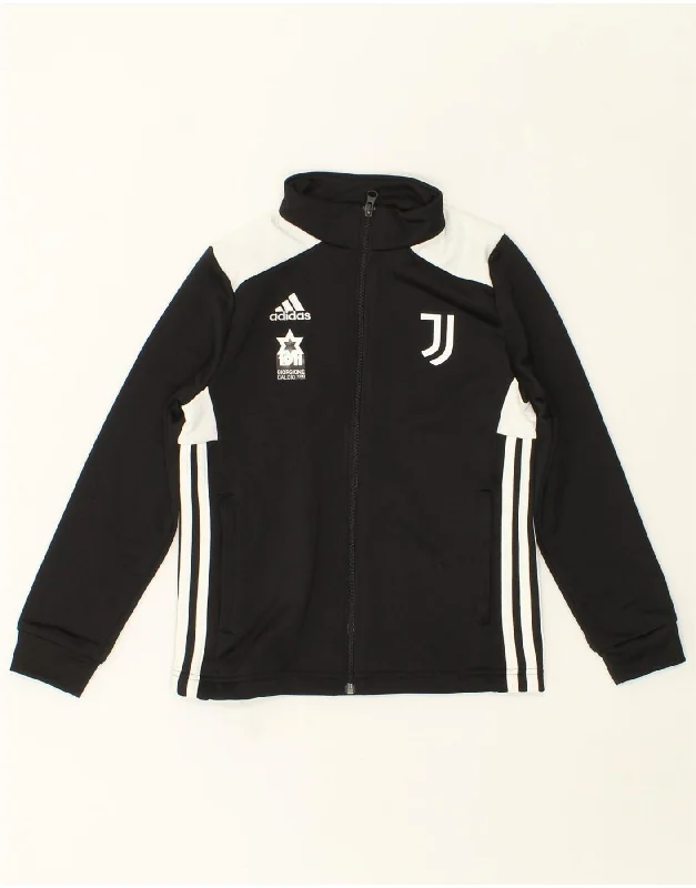 Men's Coats with Breathable FabricADIDAS Boys Juventus Tracksuit Top Jacket 9-10 Years Black Colourblock