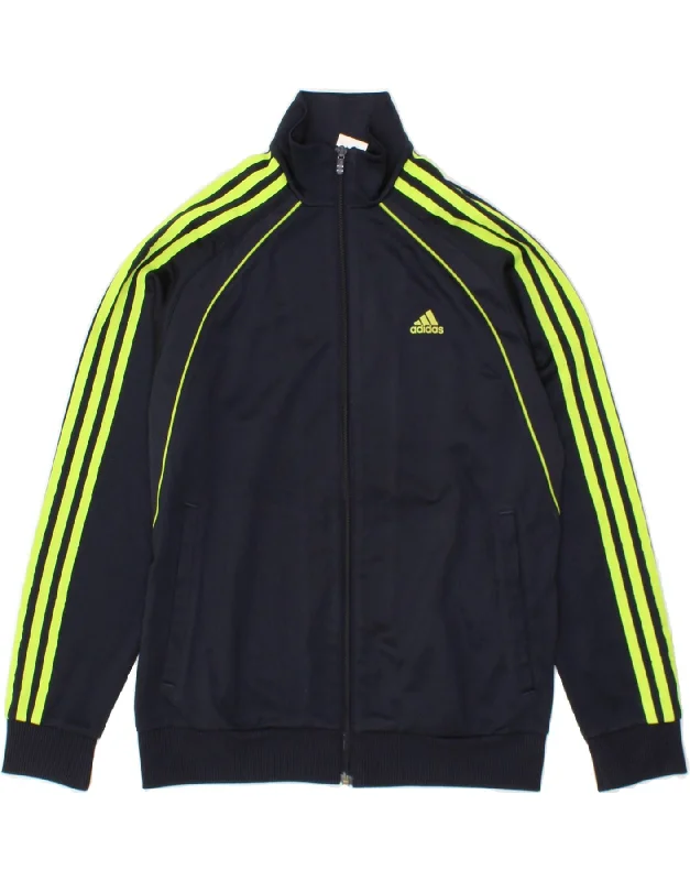 Affordable Men's Winter CoatsADIDAS Boys Tracksuit Top Jacket 13-14 Years Navy Blue Polyester