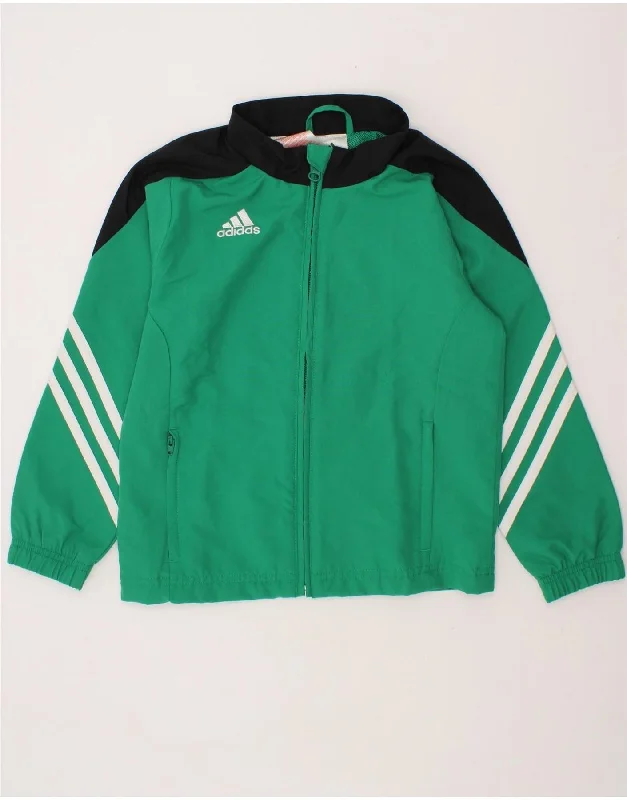 Men's Coats with Down InsulationADIDAS Boys Tracksuit Top Jacket 5-6 Years XS Green Polyester