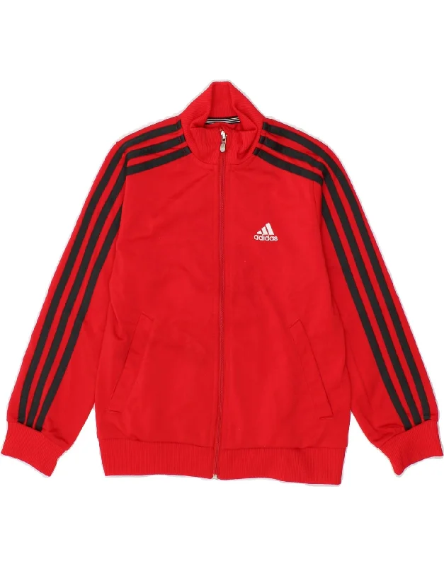 Men's Coats with Inner PocketsADIDAS Boys Tracksuit Top Jacket 7-8 Years Red