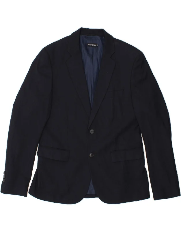 Best Men's Leather CoatsANTONY MORATO Mens 2 Button Blazer Jacket IT 54 2XL Navy Blue