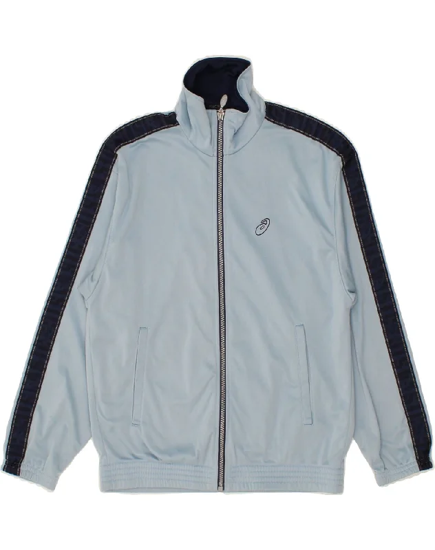 Men's Coats for SkiingASICS Boys Graphic Tracksuit Top Jacket 11-12 Years Blue Colourblock