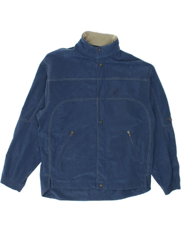 Men's Coats for HikingAUSTRALIAN L'ALPINA Mens Bomber Jacket IT 50 Large Navy Blue Polyester
