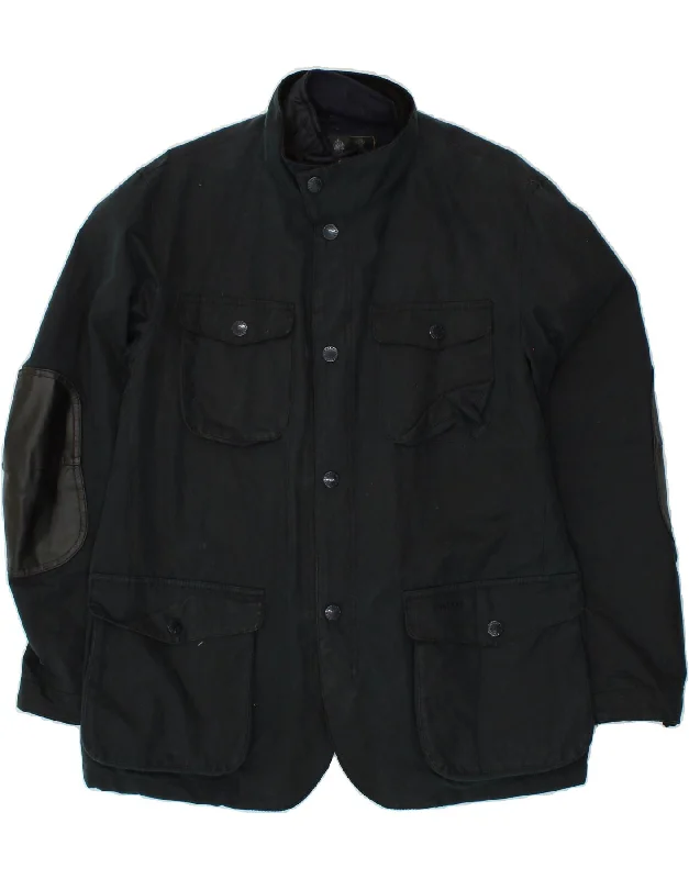 Men's Coats with Vintage StyleBARBOUR Mens Utility Jacket UK 40 Large Black Cotton