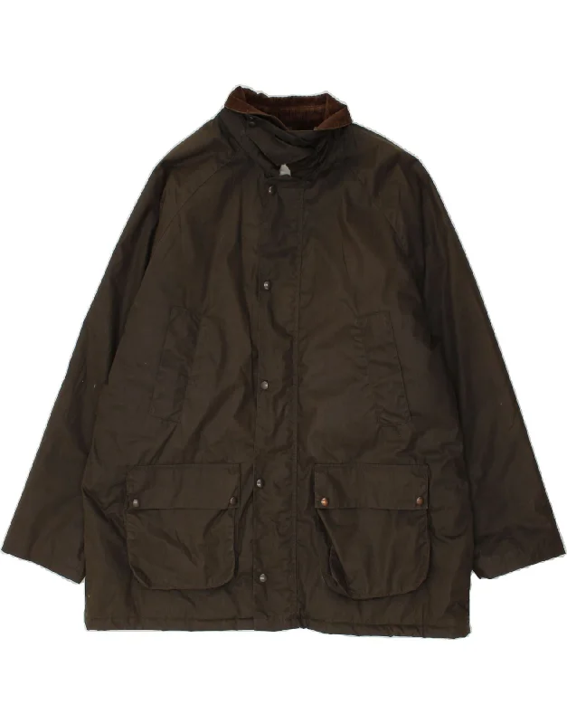 Men's Coats for Mild WeatherBRUGI Mens Utility Jacket IT 54 2XL Khaki Cotton