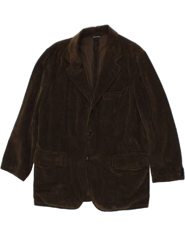 Men's Coats with Chest PocketsC.P. COMPANY Mens 3 Button Corduroy Blazer Jacket IT 48 Medium Brown
