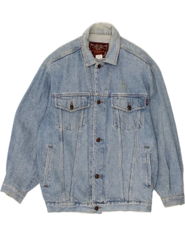 Men's Coats with ButtonsCASUCCI Mens Denim Jacket UK 42 XL Blue Cotton