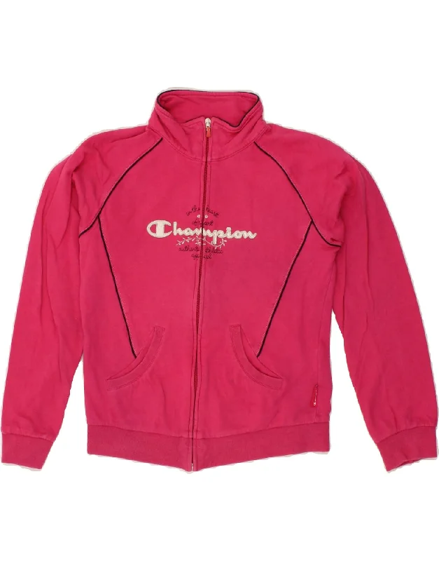 Men's Coats for Winter CampingCHAMPION Girls Graphic Tracksuit Top Jacket 11-12 Years Large  Pink Cotton