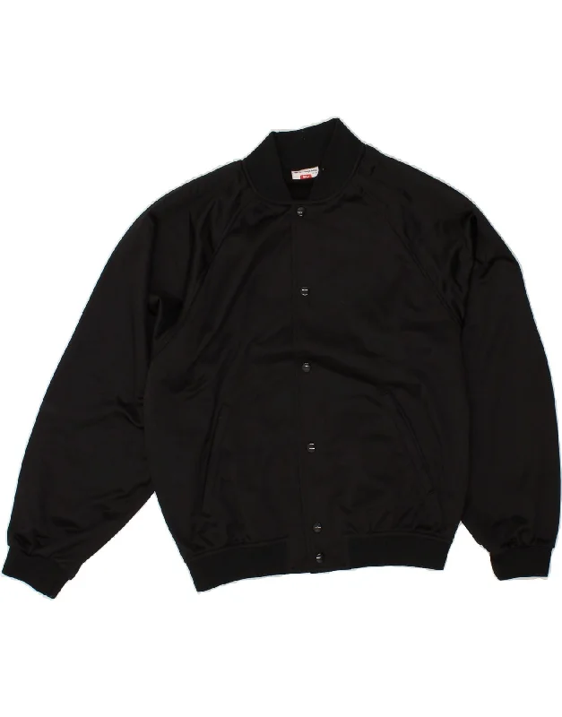 Men's Coats for Ice FishingCHAMPION Mens Bomber Jacket UK 36 Small Black Polyester