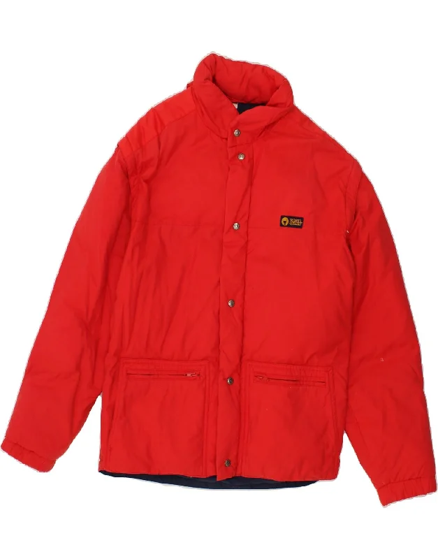 Practical Men's RaincoatsCIESSE PIUMINI Mens Hooded Padded Jacket UK 38 Medium Red Polyamide