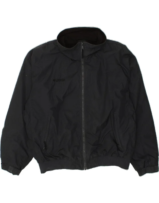 Men's Coats with Synthetic InsulationCOLUMBIA Mens Bomber Jacket UK 42 XL Navy Blue Nylon