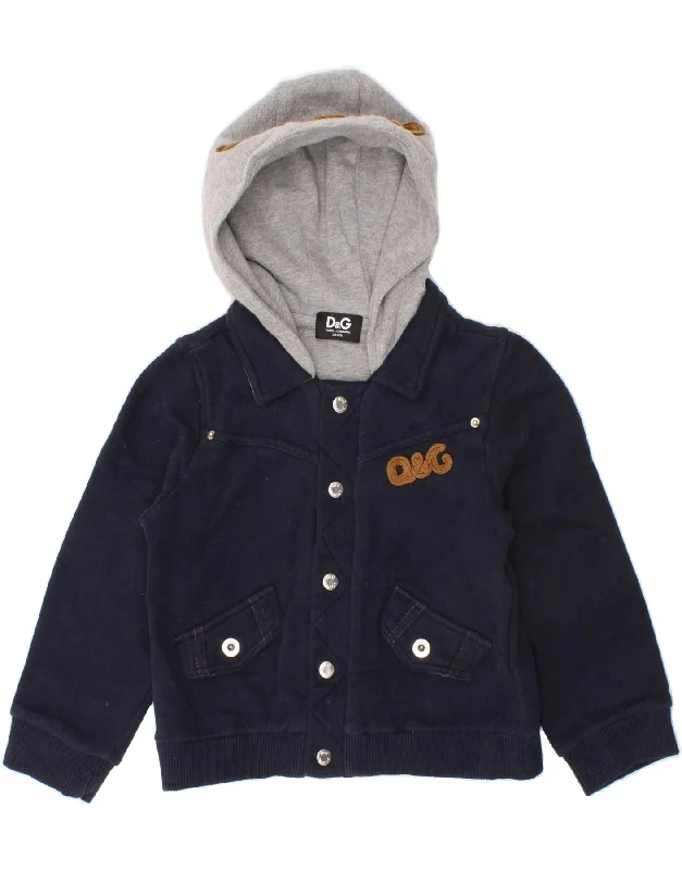 Men's Coats with Adjustable SleevesDOLCE & GABBANA Baby Boys Hooded Bomber Jacket 18-24 Months Navy Blue