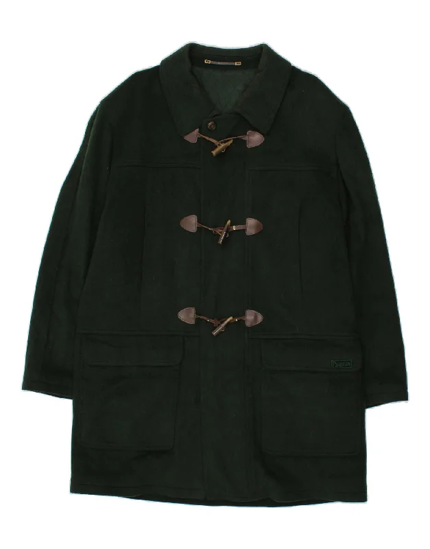 Men's Coats with Breathable FabricDOLOMITEN Mens Duffle Jacket EU 50 Large Green Wool