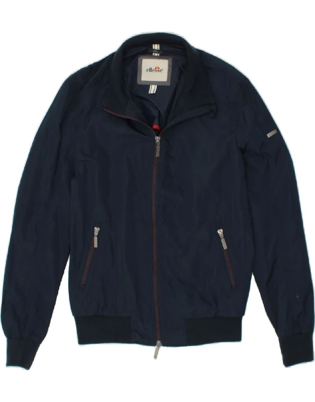 Men's Coats for Casual WearELLESSE Mens Bomber Jacket UK 36 Small Navy Blue