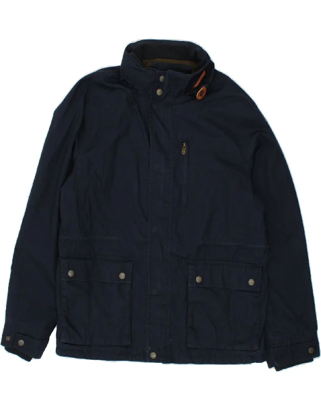 Men's Coats with Slim FitsFAT FACE Mens Windbreaker Jacket UK 42 XL Navy Blue Cotton