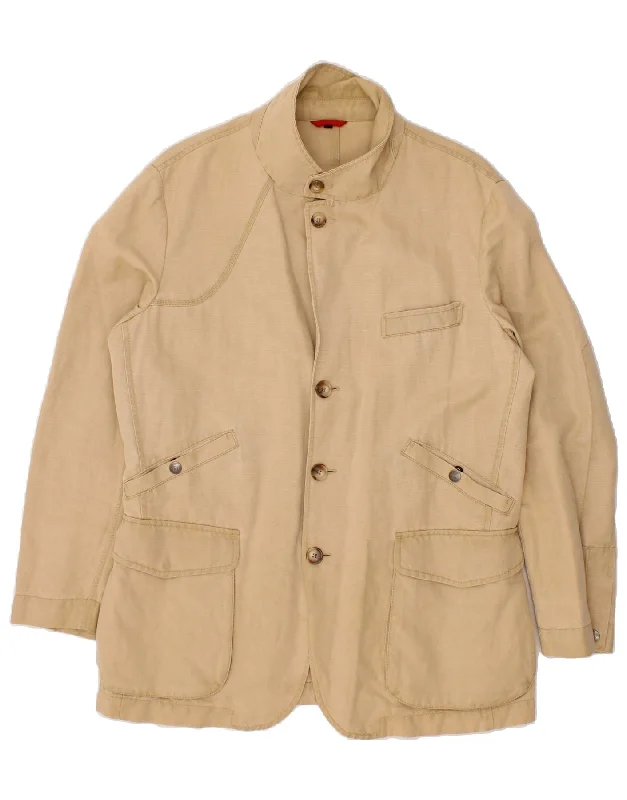 Trendy Men's Anorak JacketsFAY Mens Utility Jacket UK 44 2XL Beige