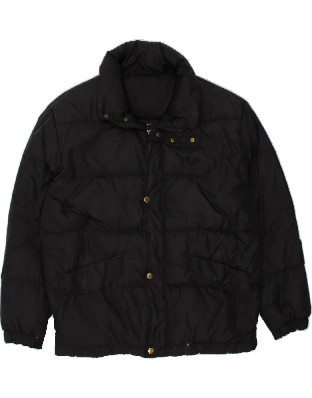 Men's Coats for RunningFILA Mens Padded Jacket UK 42 XL Black Polyester
