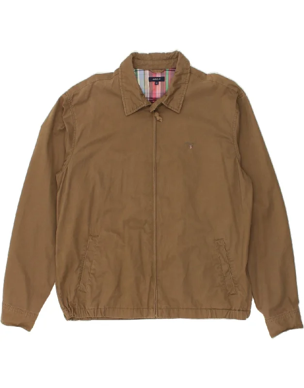 Functional Men's Ski JacketsGANT Mens Bomber Jacket UK 46 3XL Brown Cotton