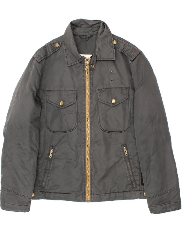 Men's Coats for Winter CampingGAS Mens Military Jacket UK 38 Medium Grey