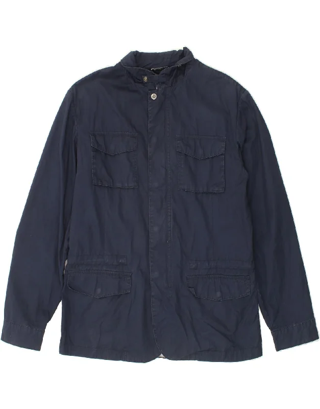 Modern Men's Field JacketsGEOX Mens Utility Jacket UK 40 Large Navy Blue Cotton