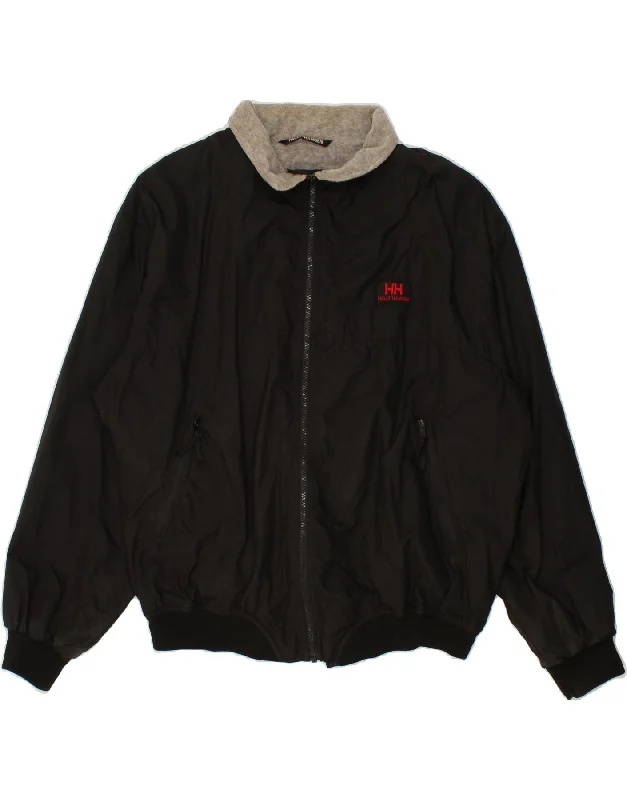 Men's Coats for WorkHELLY HANSEN Mens Bomber Jacket UK 42 XL Black Polyamide