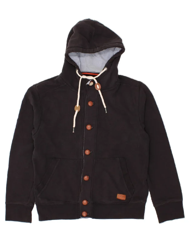 Men's Coats for Mild WeatherJACK & JONES Mens Hooded Bomber Jacket UK 40 Large Black Polyester