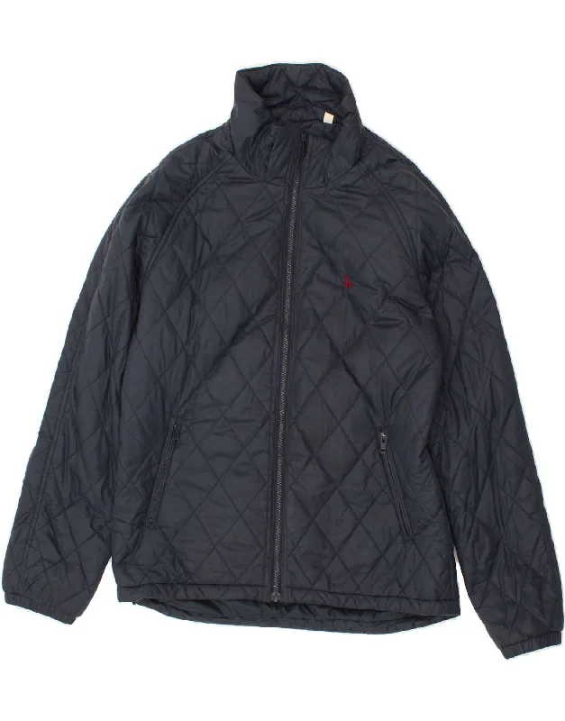 Men's Coats Made in ItalyJACK WILLS Mens Quilted Jacket UK 40 Large Navy Blue Nylon