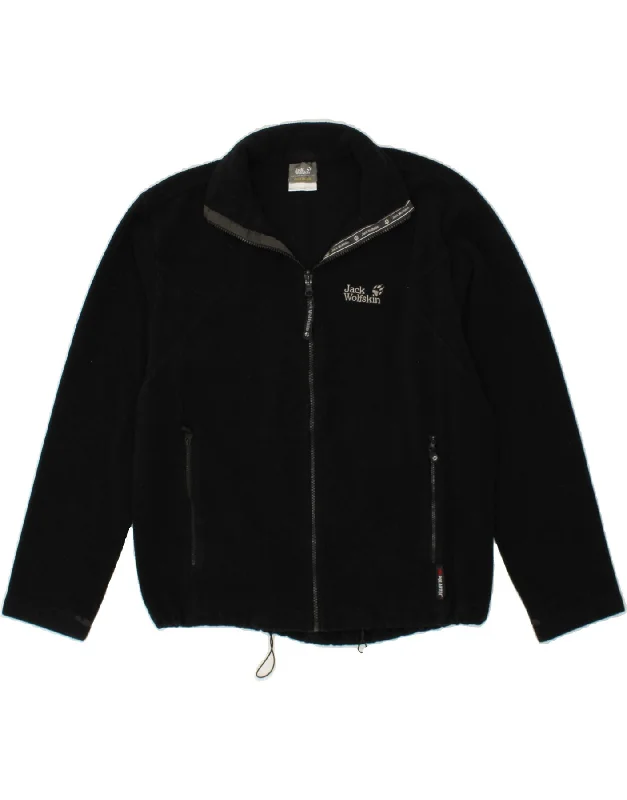 Men's Coats with VentilationJACK WOLFSKIN Mens Fleece Jacket UK 40/42 Medium Black Polyester