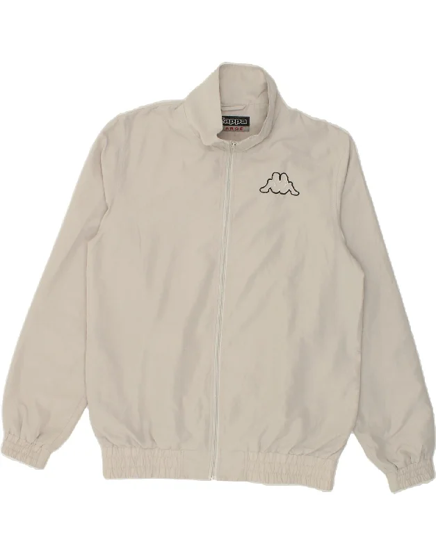 Trendy Men's Anorak JacketsKAPPA Mens Bomber Jacket UK 40 Large Grey Polyester