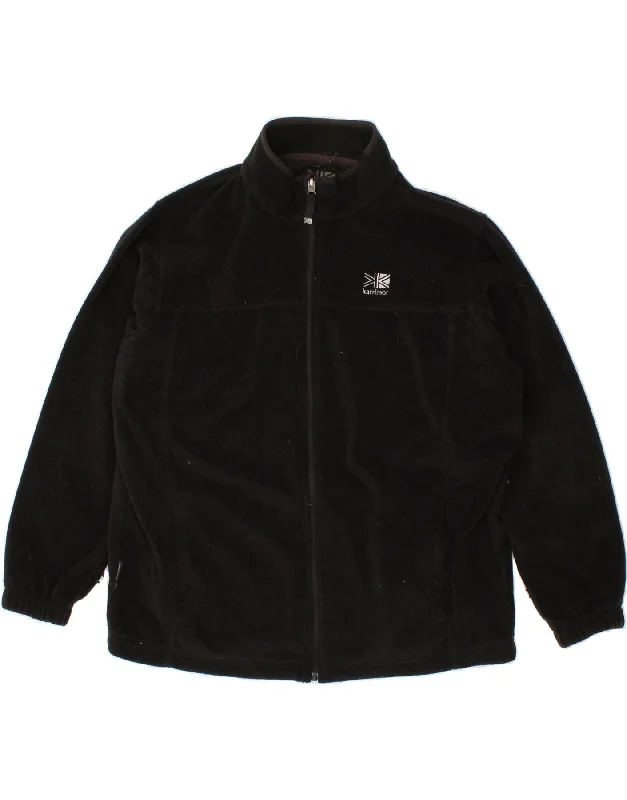 Men's Coats with Relaxed FitsKARRIMOR Mens Fleece Jacket UK 42 XL Black Polyester