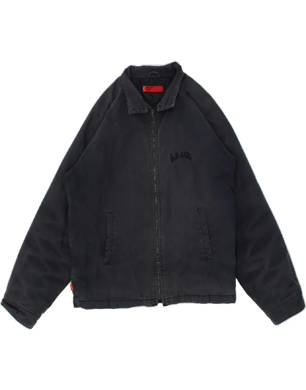 Men's Coats for LayeringLEVI'S Mens Bomber Jacket UK 40 Large Navy Blue Cotton