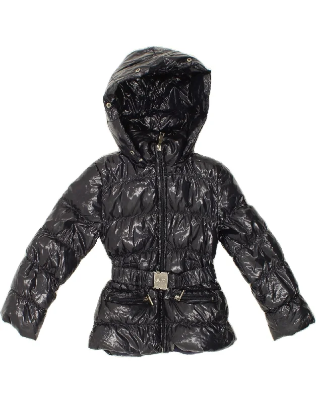 Men's Coats for Every BudgetLIU JO Girls Hooded Padded Jacket 4-5 Years Navy Blue Polyamide