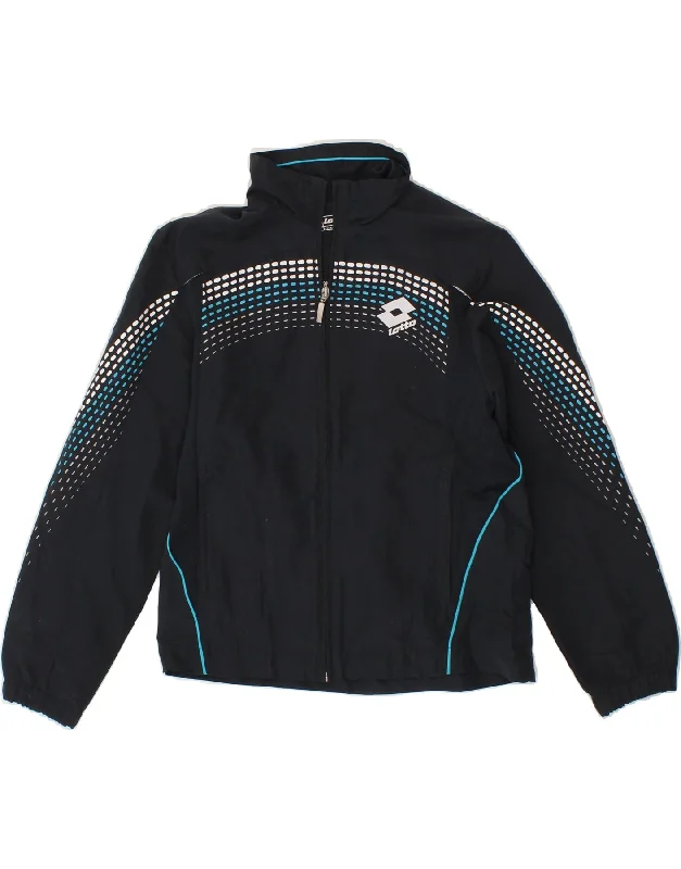 Men's Coats for Short MenLOTTO Boys Graphic Tracksuit Top Jacket 9-10 Years Small  Navy Blue
