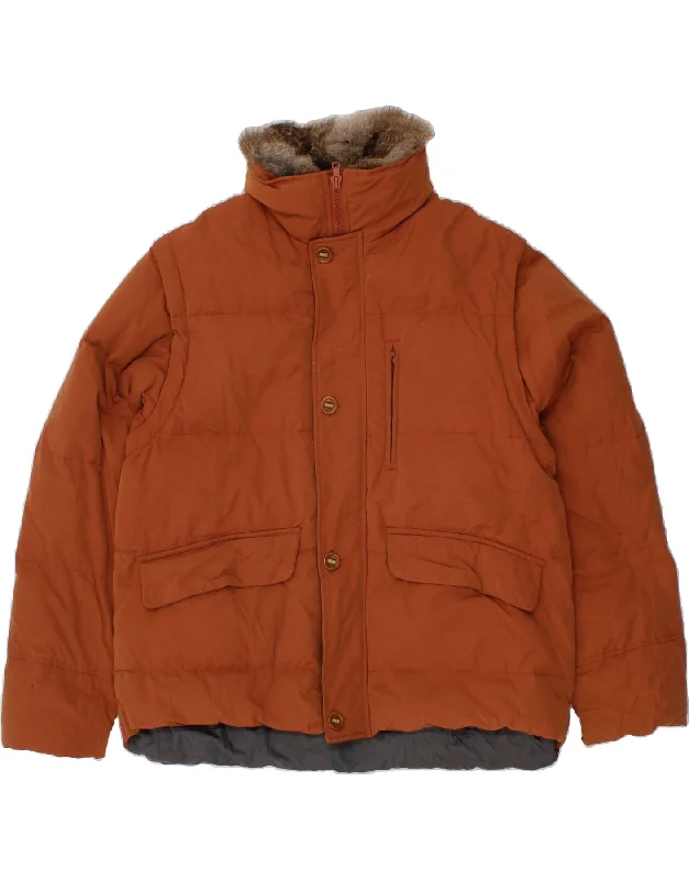 Winter-Ready Men's CoatsMARLBORO CLASSICS Mens Padded Jacket EU 54 2XL Brown Polyester