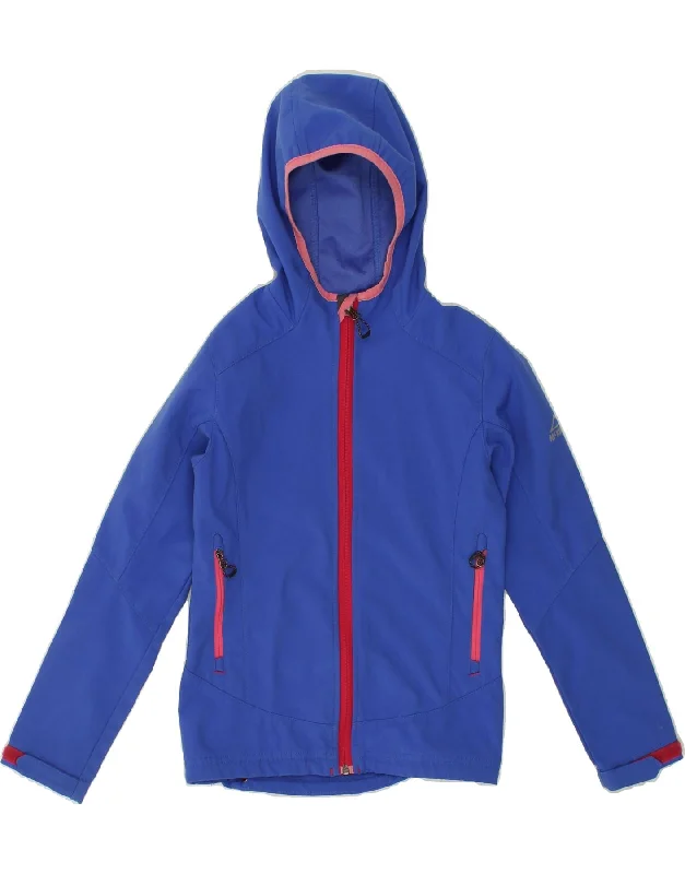 Affordable Men's Winter CoatsMCKINLEY Girls Hooded Rain Jacket 9-10 Years Blue Polyester