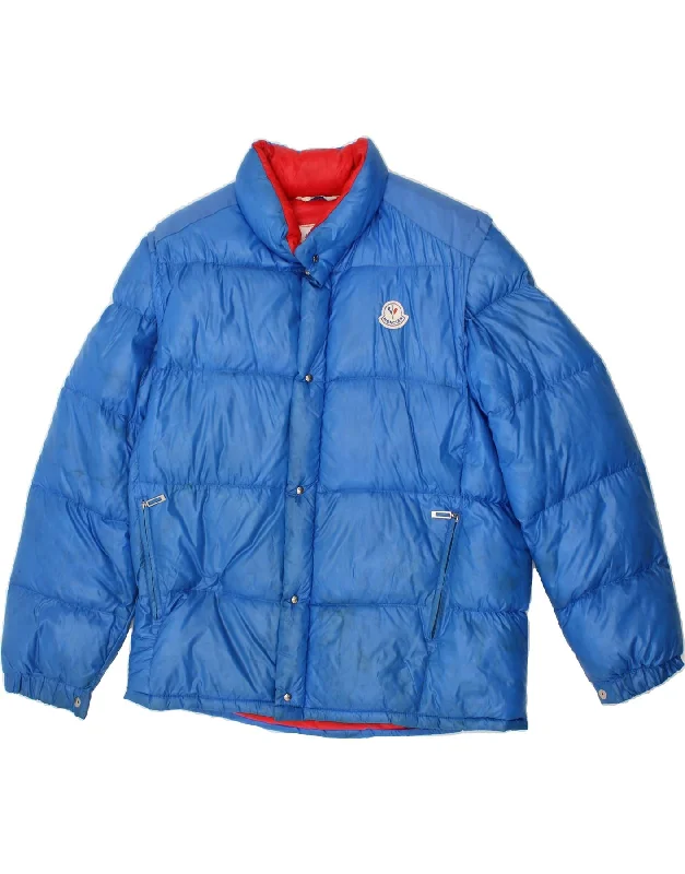 Men's Coats with Stretch FabricMONCLER Mens Padded Jacket Size 4 XL Blue
