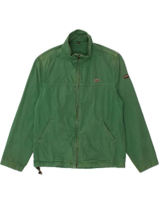 Men's Coats for SpringNAPAPIJRI Boys Graphic Bomber Jacket 11-12 Years Green Cotton