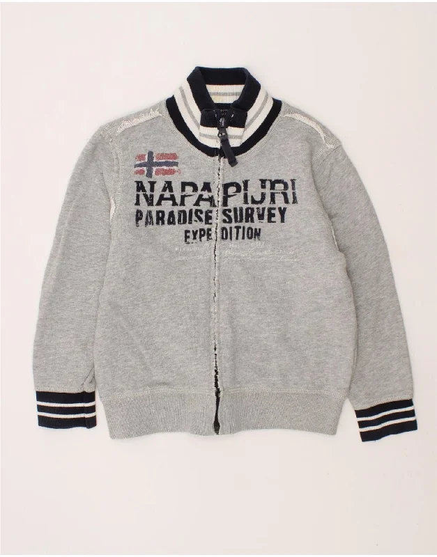 Men's Coats for City WearNAPAPIJRI Boys Graphic Tracksuit Top Jacket 3-4 Years Grey