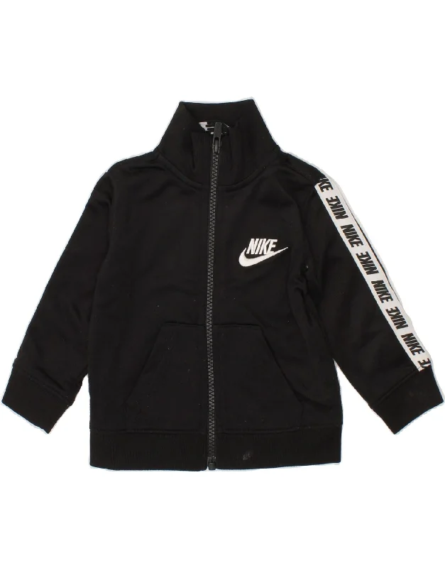 Men's Coats with Modern CutsNIKE Baby Boys Graphic Tracksuit Top Jacket 9-12 Months Black