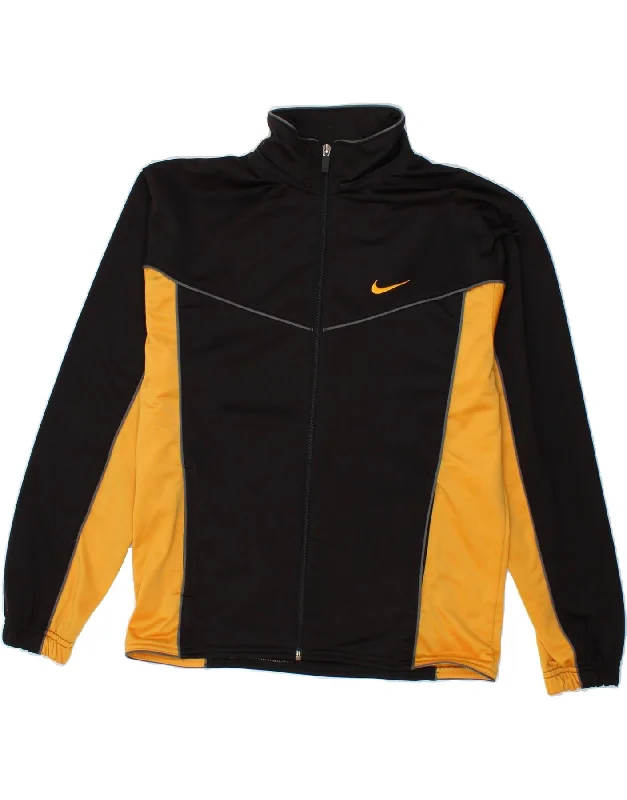 Men's Coats with Ripstop FabricNIKE Boys Graphic Tracksuit Top Jacket 15-16 Years XL Black Colourblock