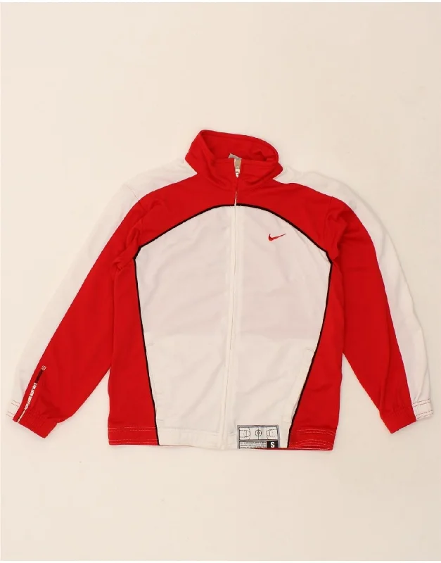 Functional Men's Ski JacketsNIKE Boys Graphic Tracksuit Top Jacket 8-9 Years Small Red Colourblock