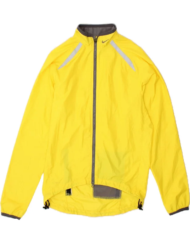 Men's Coats without LiningNIKE Mens Clima-fit Rain Jacket UK 39/41 Medium Yellow Nylon