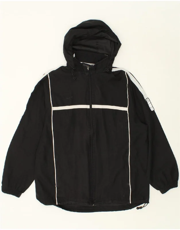 Men's Coats for BikingNIKE Mens Hooded Rain Jacket UK 38 Medium Black Polyester