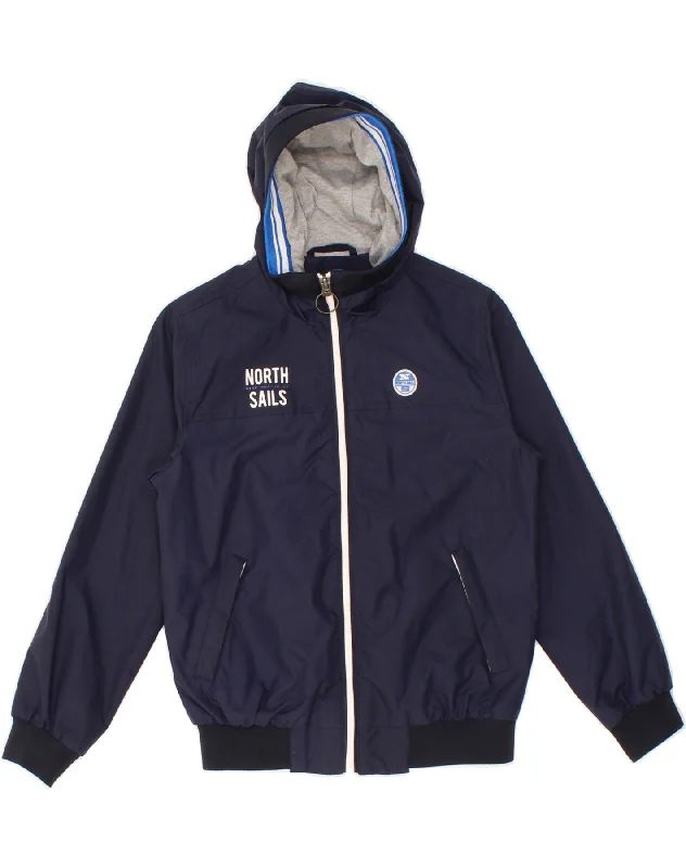Essential Men's Puffer JacketsNORTH SAILS Boys Hooded Bomber Jacket 7-8 Years Navy Blue Polyamide