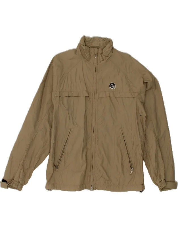 Men's Coats for Winter CampingNORTH SAILS Mens Rain Jacket UK 38 Medium Brown Nylon
