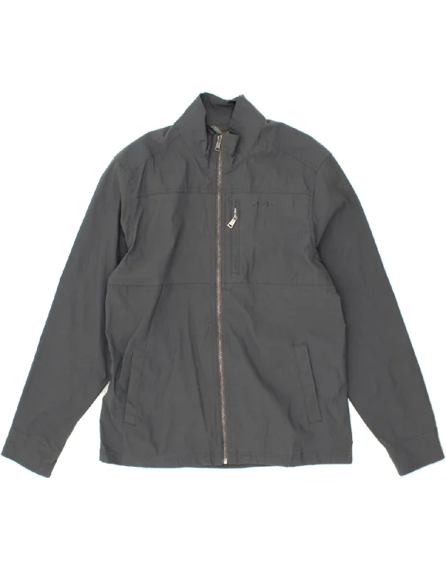 Men's Coats for City WearORVIS Mens Bomber Jacket UK 40 Large Grey Nylon