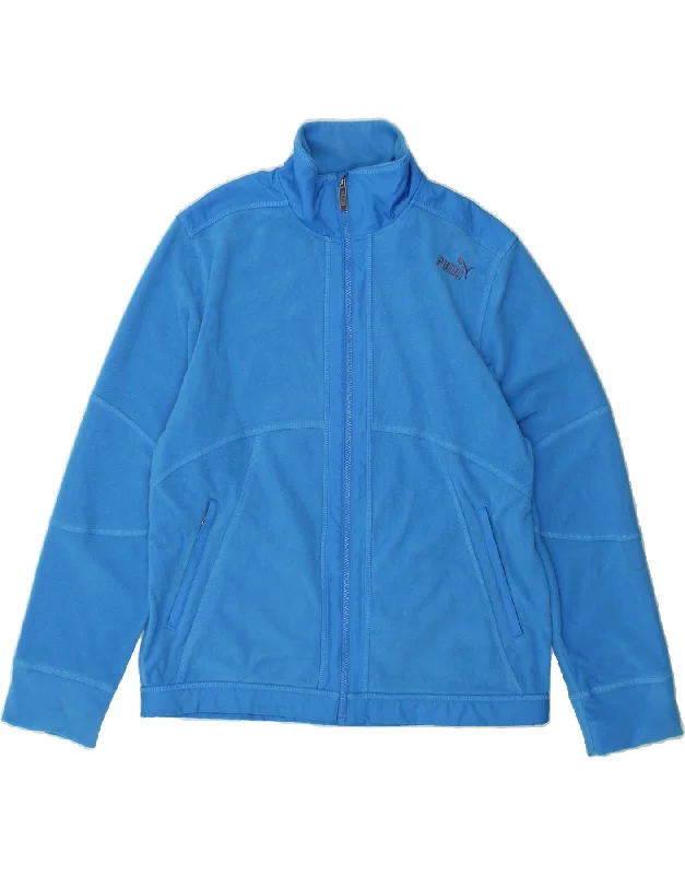 Men's Coats for Tall MenPUMA Mens Fleece Jacket UK 40 Large Blue Polyester